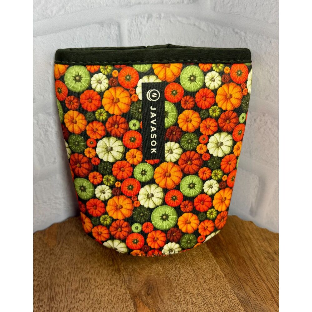 Sok It JAVASOK Neoprene Cold Sleeve for 22-28oz Cups PUMPKINS MEDIUM